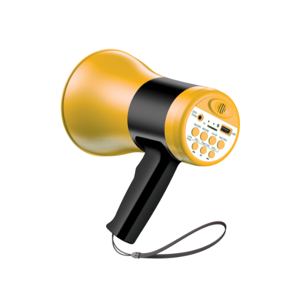 FISHTEC Mini Megaphone Porte Voix 10 W - Fonction Haut-Parleur